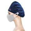 BEARAE Working Caps, Nurse Nursing Scrub Cap with Button, Surgical