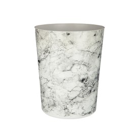 Premier Housewares 1601585 Rome Waste Bin, Marble Effect Grey 20 x 20 x 25 cm