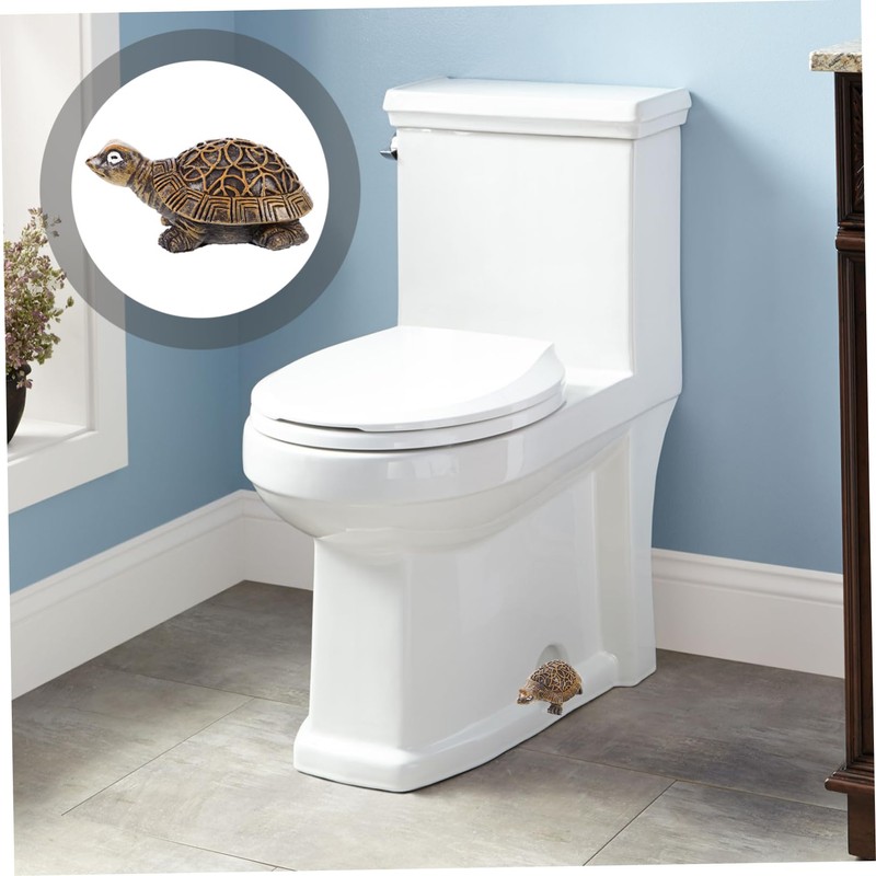 DOITOOL Ceramic Toilet Bolt Cap Covers Adorable Push-On Bathroom Decorations