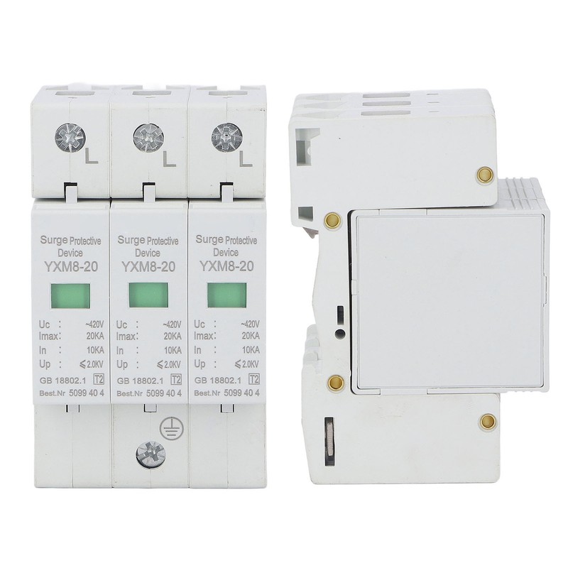 Surge Protector Lightning Protection 3 Phase Flame Retardant Protective Device