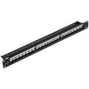 Navepoint 24-Port Cat5/Cat5e/Cat6 Ethernet Patch Panel for 19-Inch Wallmount Or