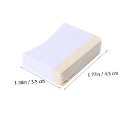 SAFIGLE 160Pcs Arc Shaped Makeup Remover Pads for Eyelash Cleaning Lightweight Durable Eye Cosmetics Cleaning Cushions for Salon Travel Use