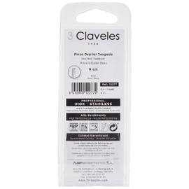 3 Claveles 12277 Tongs KRUMME Stainless Steel Tweezers 9 cm