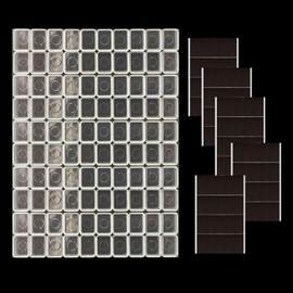 FCLUB 0.5ML Empty Watercolor Pans with Magnetic Stripe - 100Pcs Plastic Pans Set for DIY Watercolor Oils or Acrylics Painting Art Drawing