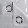 Estelar Textiler Light Grey Blackout Curtains 108 Inches Long, Silver
