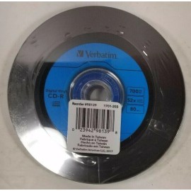 Verbatim CD‑R 52x 700MB 80 Minute Disc 10 Pack   looks like VINYL RECORDS   NEW