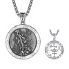 ADMETUS 925 Silver Holy Medal, Sacred Amulet Necklace, Protection Pendant,