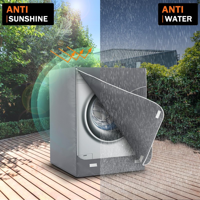 AKEfit 2 Pack Washer Dryer Cover, Washing Machine Cover Waterproof,