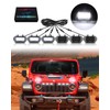 OKLSG LED Grill Lights for Jeep Wrangler JL JLU 2024