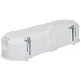 ELEKTRO-PLAST 3-Way Cavity Wall Socket Switch Box Device Box Junction Box Drywall 3 x 60 mm 3562, White