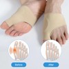 4 Pieces Bunion Corrector Bunion Brace Hallux Valgus Band Metatarsal