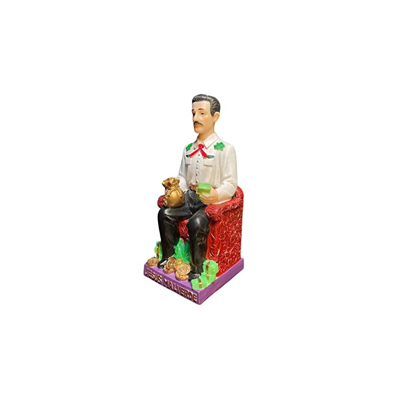 6" Statue of Jesus Malverde Sinaloa Figurine Mexico Estatua Figure