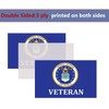 Air Force Veteran Crest Emblem Flag 3x5 Outdoor Double Sided-