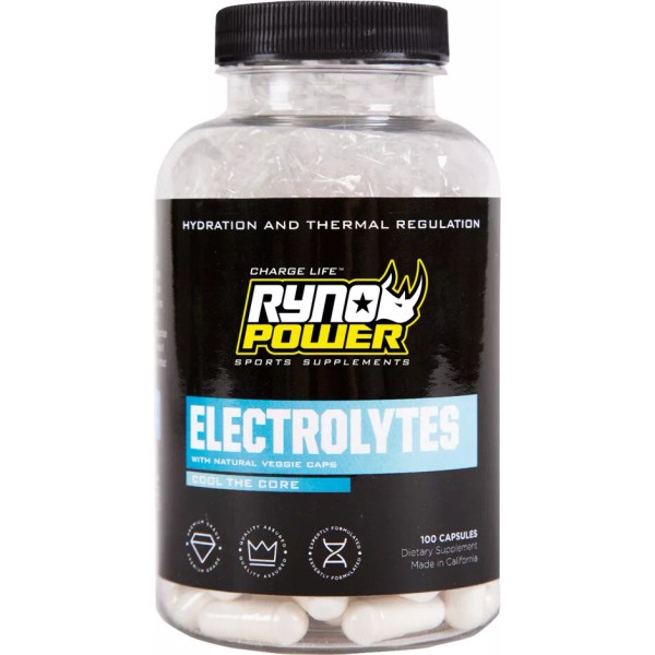 RYNO POWER Electrolytes Supplement 100 ct. Bottle ELE883 5101-0010