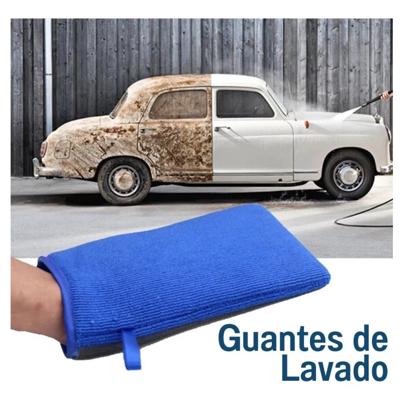 Universo en Linea Guante Doble Cara Micro Fibra Limpieza Auto