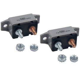 ZOOKOTO 2pcs 12-24V 50 Amp ATV resettable circuito interruptor fusible soporte 50A, 30A