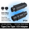 Type 2 to Type 1 ev charging cable 230V 32A