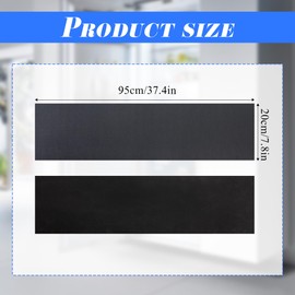 37.4x8.5in Refrigerator Spill Mat, Anti-Slip Under Refrigerator Floor Protector Tray Drip and Leak Catcher Mat with Rubber Backing for Mini Fridge Washing Machine Wine Cabinet Dryer