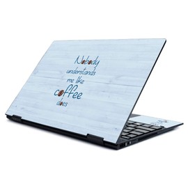 MightySkins Skin for HP Envy X360 13" (2019) - Coffee Understands Me | Protective, Durable, and Unique Vinyl Decal Wrap Cover | Easy to Apply, Remove, and Change Styles | Made in The USA