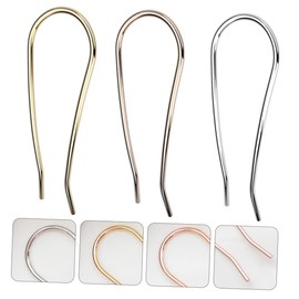 Vaguelly 3pcs U Shaped Hairpins for Women Simple Style Hair Clasp Durable Headdress Decoration for Updo and Haircut Elegant Hair Accessories