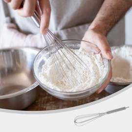 LAMXD 4 Stück Schneebesen für die Küche, Edelstahl, professionell, Handrührer, Eierrührer, 21 cm, 26 cm, 29 cm, Schneebesen zum Mischen, Rühren von Teig, Eiern, Schneebesen, Aufschäumen und Silber