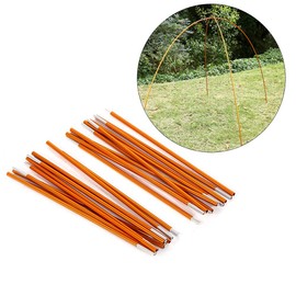 Aluminum Tent Rod, 2Pcs Outdoor Aluminium Alloy Tent Pole Tent Building Supporting Rod Pole Bar For Hiking Camping Gold Tent Pole Replacement Sportinggoods Camping Tents And Accessories