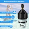 2Pcs Inflatable Boat SUP Pump Adapter, Premium Conventional Air Adapter,