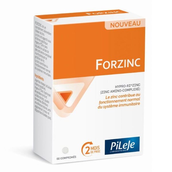 PiLeje Micronutrition FORZINC Pileje 60 comprimés