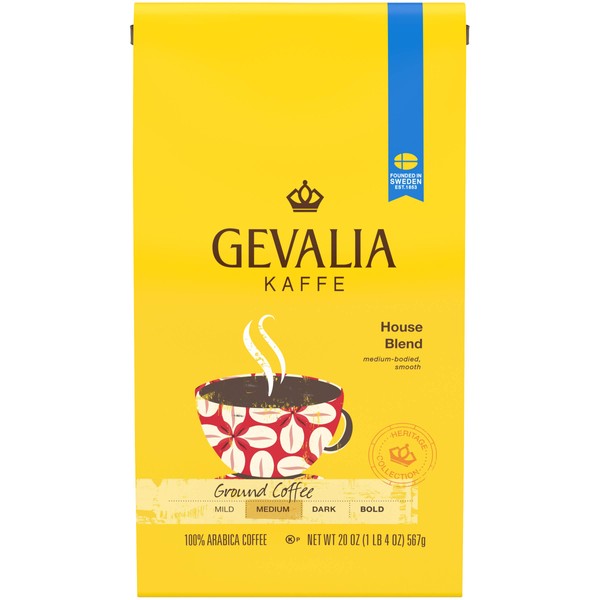 Gevalia House Blend Ground Coffee (20oz Bag)