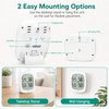 RUIKORING Wireless Indoor Outdoor Thermometer Hygrometer, 330 ft Sensor