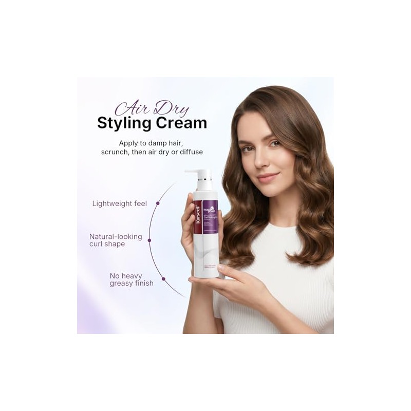 Karseell Crema Para Rizos Sin Enjuague, 200 ml