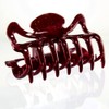 1 x Hair Claw Large 9 cm in Dark Red