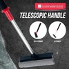 2 in 1 Telescopic Window Squeegee with Durable Squeegee Blade