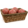 Red Lantern 4" Porcelain Ball Set - Set of 4