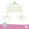 ORGANYC Hypoallergenic 100% Organic Cotton Panty Liners, 24-count Boxes (Pack