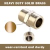 Solid Brass Shower Hose Extension, Pipe Fitting NPT 1/2 Male
