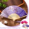 Folding Hand Fan, Pack of 2 Foldable Fans, Bamboo Fan