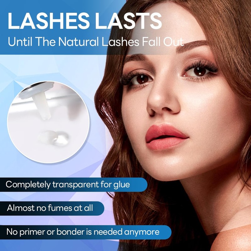 Eyelash Extension UV Eyelash Glue 1 Sec Dry Waterproof until