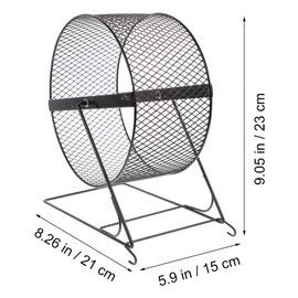 UKCOCO Hamster Toys Exercise Accessories Silent Hamster Wheel, Wire Mesh Running Gerbil Wheel Toy with Iron Bracket Mute Jogging Wheel for Rat Chinchilla Ferret Toys Hamster Cages