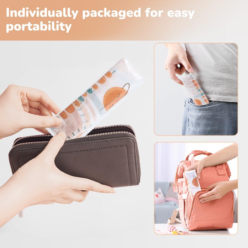 30 Pack Toilet Seat Covers Disposable, Individually Wrapped for Travel,