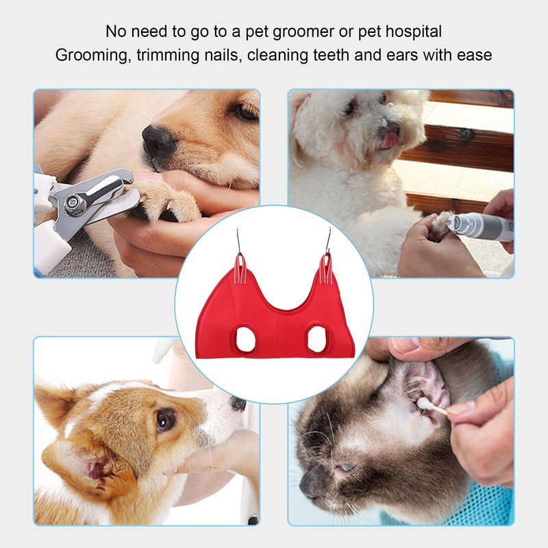 Dog Grooming Hammock Set Breathable Safe Restraint Bag Pet Grooming