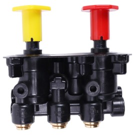 Lesurey Air Sys Dash Control Valve Parking Brake 800259 RKN20622 Compatible with Bendix 1/4" Threaded Mounting Holes 3/8" PTC Ports BW800259 KN20622 745800259