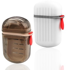 wonkeken Travel Soap Box Set 2-Pcs Soap Box with Drainage Layer Leak Proof Portable Soap Box for Bathroom Travel Camping Gym Home School