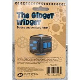 Play Visions The Gidget Widget Stress Anxiety Relief Fidget Black Blue Series 2 Hand Therapy