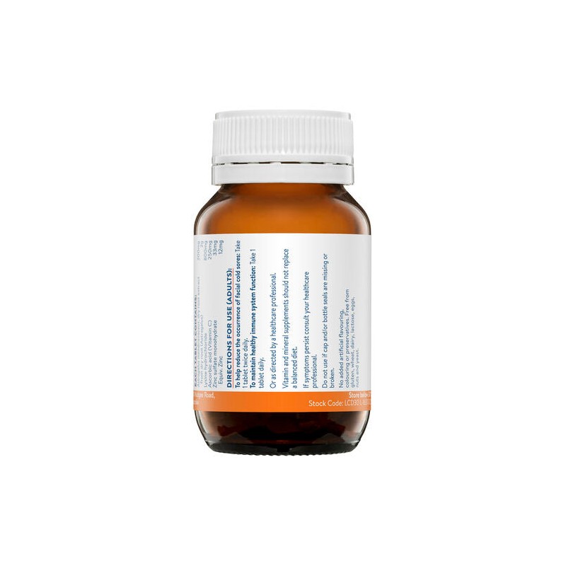 Ethical Nutrients Lysine Viral Cold Sore Defence 30 Tablets