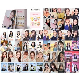 LOMO Cards [Love Dive] IVE 55 Piece Set, 2023 2023 SEASON'S GREETINGS FOR IVE Trading Card Set Photo Collection Poster Trading Card Set Popular Korean Goods Cheering Goods, DIY Cheering Goods, Cute,