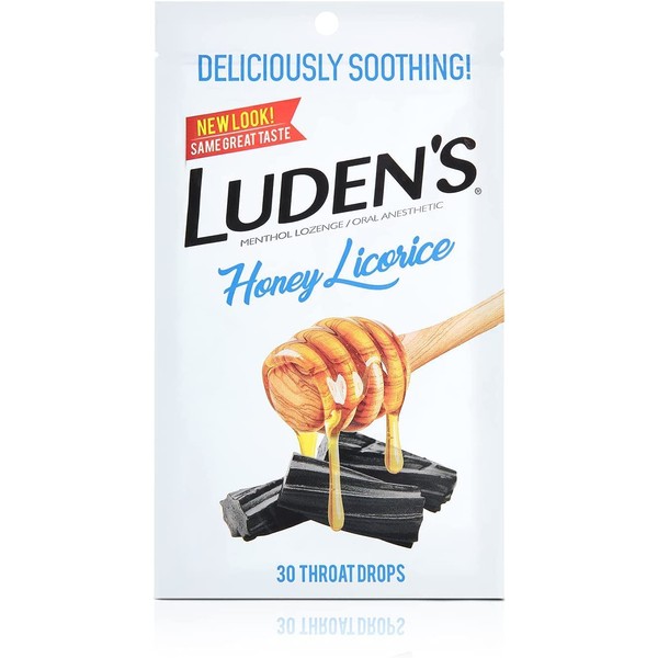 Luden's Throat Drops Honey Licorice - 30 ct, Pack of 5…