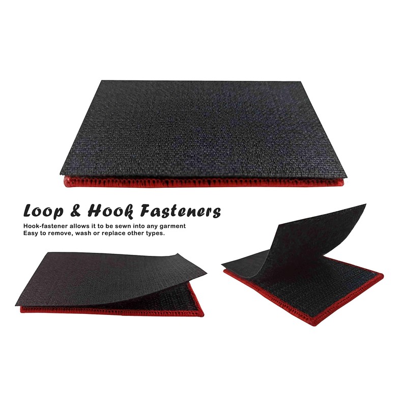 Overdecor Solid Black Flag Patch Plain Black Tactical Patch- Hook