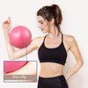Small Exercise Ball - Anti-Burst Non-Slip,Stability,9 Inch,with Inflatable Straw,Mini Pilates