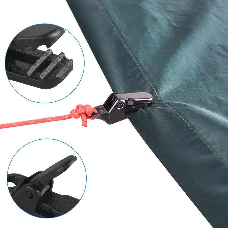 Dadabig 100 PCS Tarp Clips, Windproof Lock Grip Awning Clamp